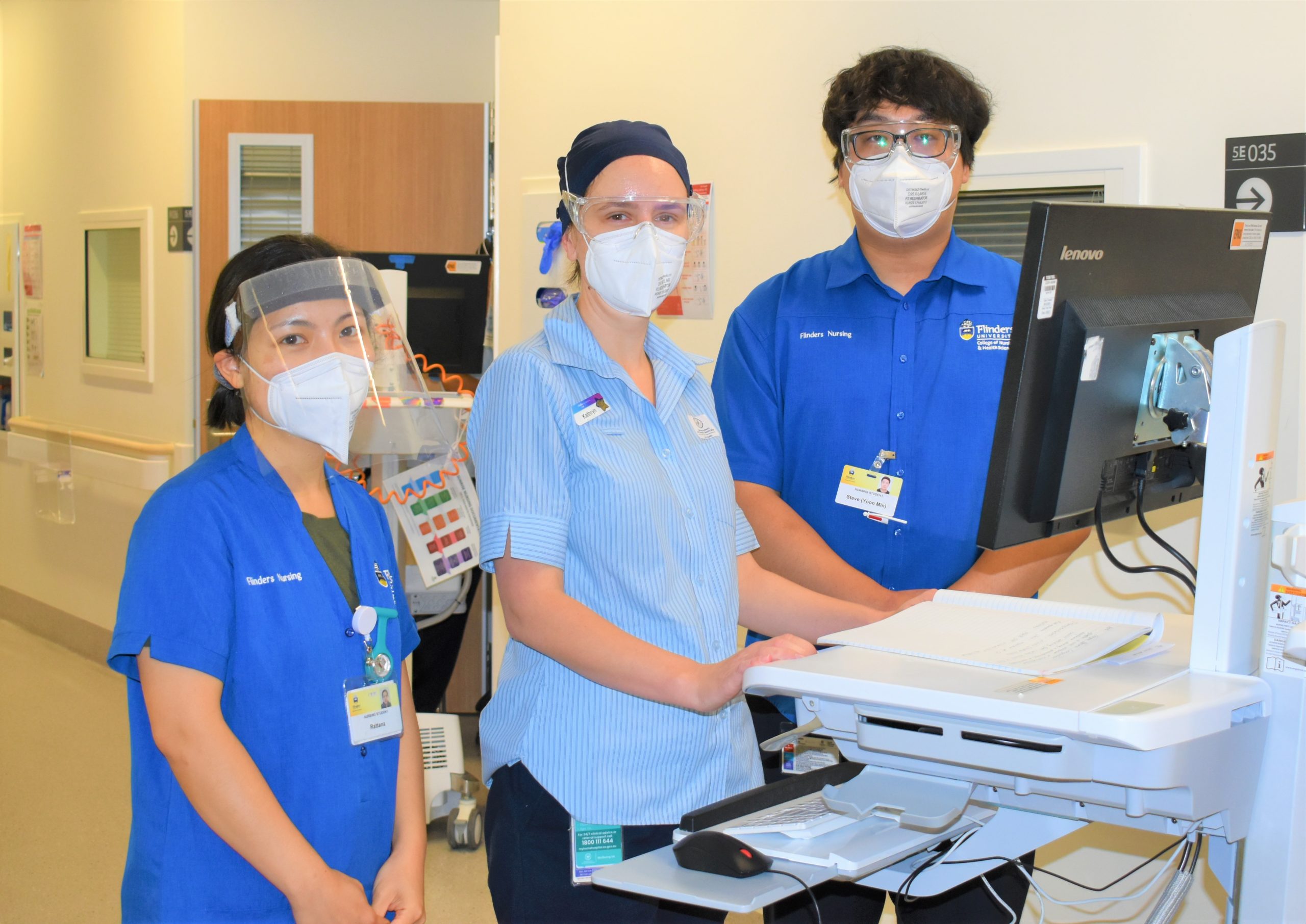 Student nurses benefitting from once-in-a-lifetime clinical experience