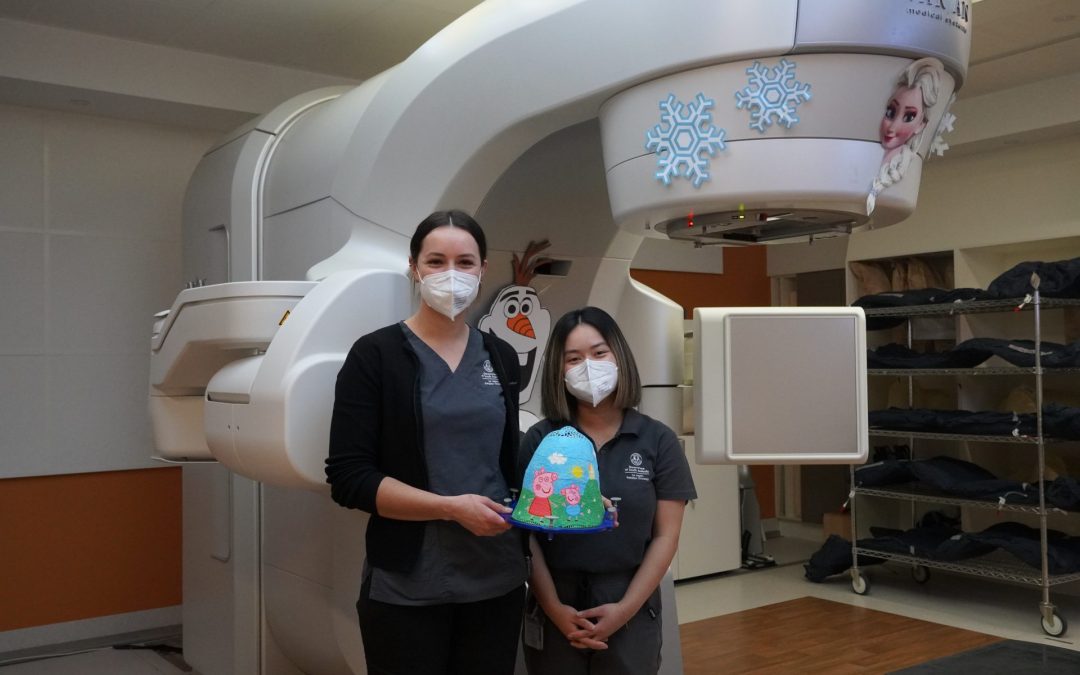 Painted masks reduce anxiety for paediatric radiation patients