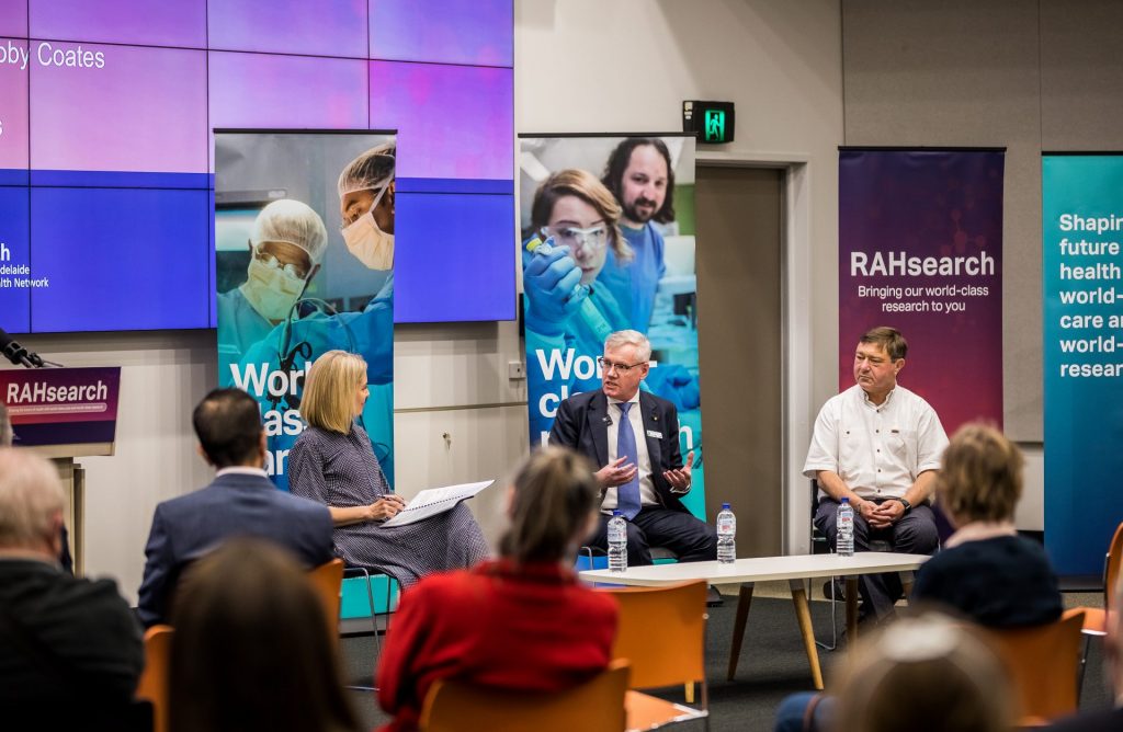 Professor Toby Coates speaks to the public at RAHsearch