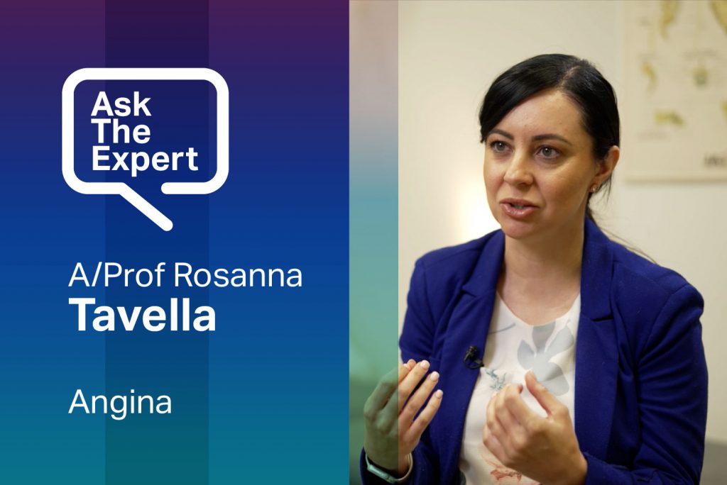 Ask the expert with Rosanna Tavella about angina
