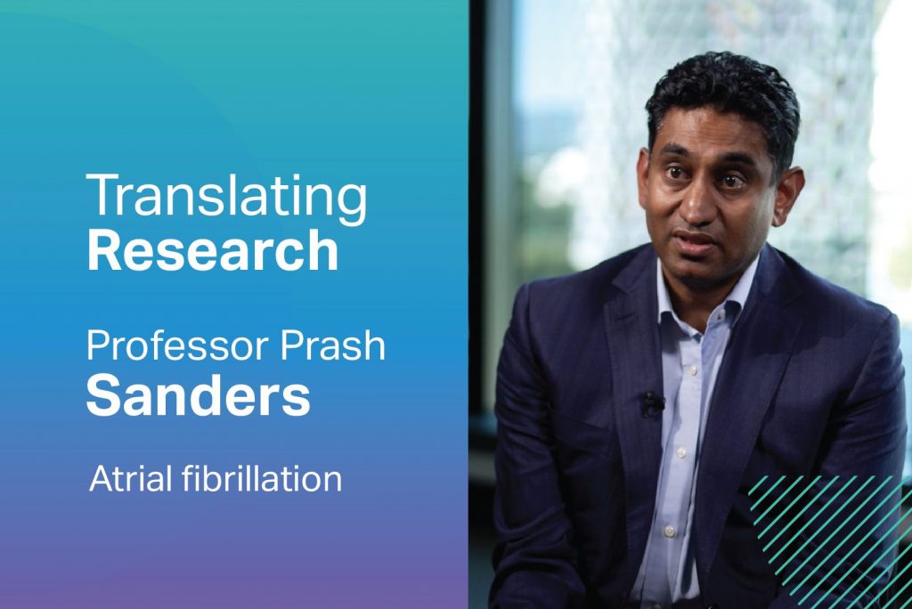 Artwork for a video about atrial fibrillation research with Professor Prash Sanders