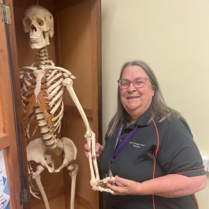 Linda with her 'teammate' George.