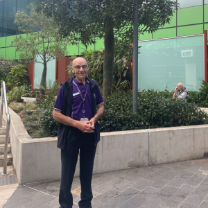 Roger is a guide at the Royal Adelaide Hospital.